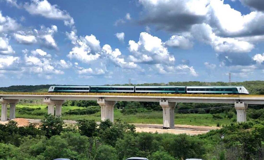 AMLO estrena Tren Maya; realiza recorrido de supervisión de Campeche a Mérida. Foto: Alberto Morales