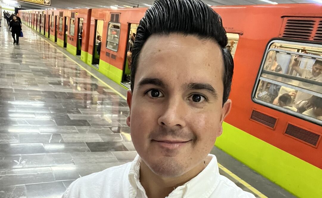 El conductor Gustavo Macalpin presumió su viaje por el Metro. Foto: X. @GustavoMacalpin