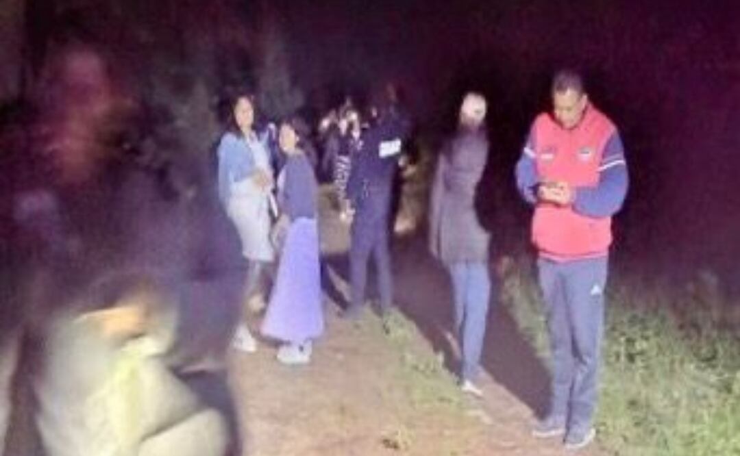 Policía Turística rescata a 20 excursionistas extraviados en zona boscosa de Hidalgo (02/09/2025). Foto: Especial