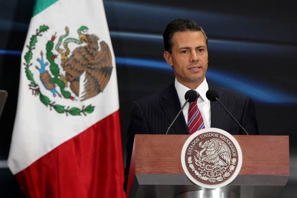 Mexico's President Enrique Pena Nieto delivers a speech during a welcome ceremony at the National Palace in Mexico City, Mexico, November 4, 2016. (Photo: Edgard Garrido)