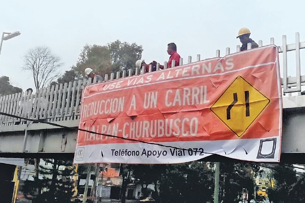 Debido a las obras que se realizarán en el lugar, la SSPDF pidió a la ciudadanía anticipar sus tiempos de traslado y utilizar rutas alternas para evitar el caos vehicular en la zona (ARCHIVO. EL UNIVERSAL)