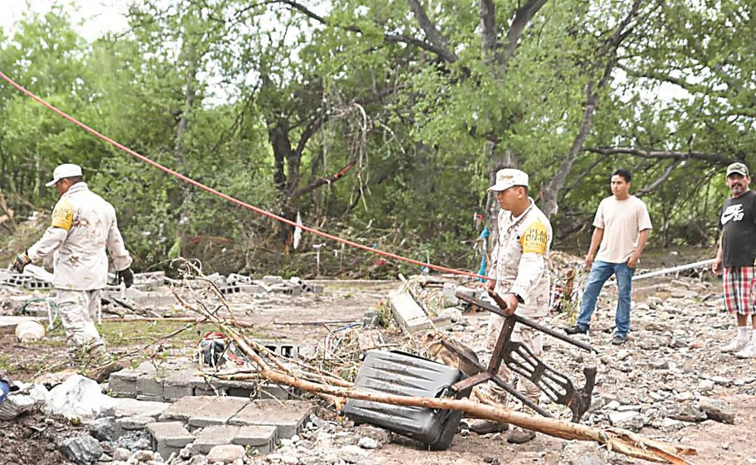 Los daños de la tormenta que azotó al municipio de Múzquiz han dejado al menos 6 mil 300 viviendas afectadas, de acuerdo con la evaluación de daños de las autoridades. Foto: Especial