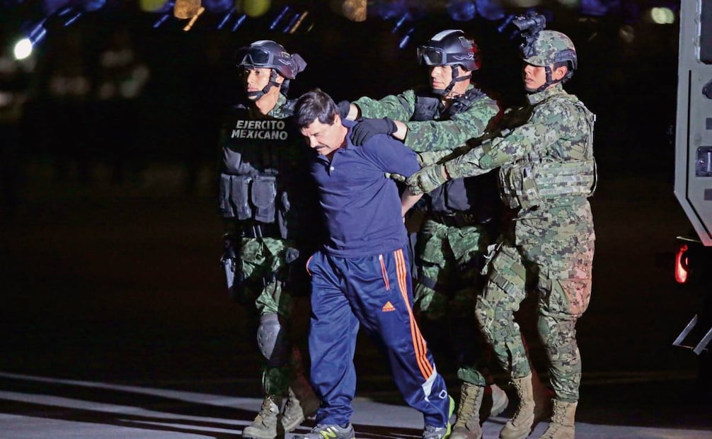 Joaquín Guzmán Loera, alias “El Chapo”, fue recapturado el 8 de enero de 2016, seis meses después de haberse fugado del penal de alta seguridad El Altiplano. Foto: Luis Cortés/ EL UNIVERSAL
