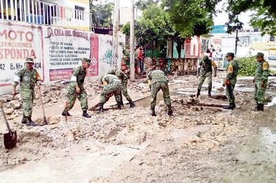 Tras afectaciones de lluvias aplica Ejército Plan DN-III