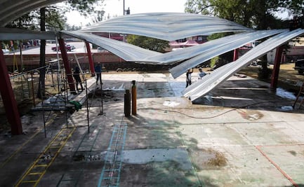 Al menos cuatro escuelas de Teotihuacán resultan dañadas tras granizada del fin de semana; suspenden clases en un plantel