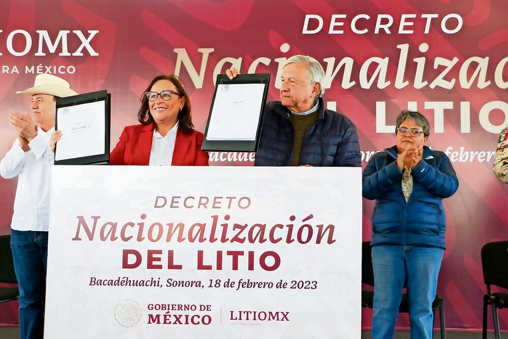 En la administración de AMLO se reformó la Constitución para que la exploración, explotación y aprovechamiento del litio quedara a cargo del Estado mexicano. Foto: Archivo/ EL UNIVERSAL