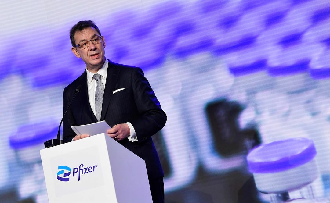 El presidente de Pfizer, Albert Bourla. Foto: AFP