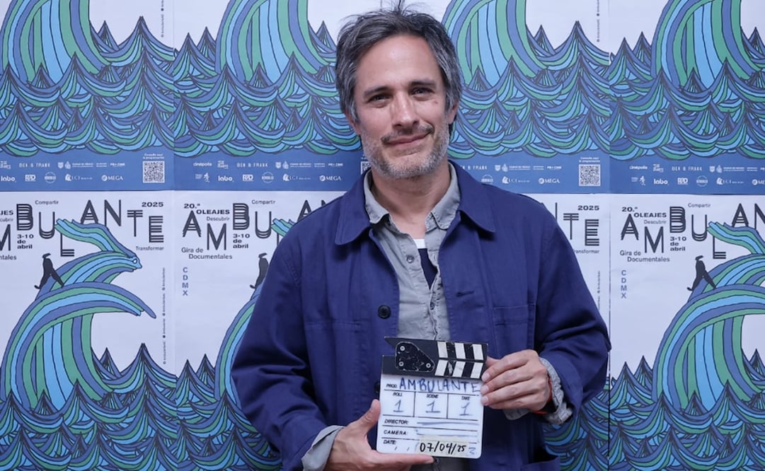 Gael García inició hace dos décadas el proyecto Gira de Documentales Ambulante con su colega y amigo Diego Luna. Foto: Berenice Fregoso/EL UNIVERSAL.