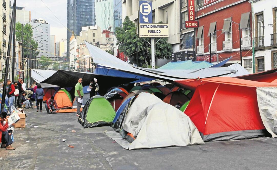 La avenida Bucareli ha sido escenario de varios plantones por parte de organizaciones durante estos primeros seis meses del año.