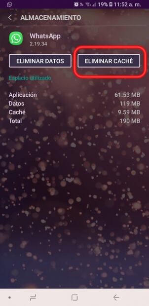 Cómo limpiar el caché de WhatsApp