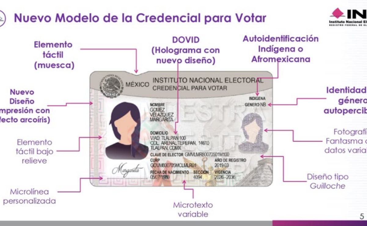 ? INE presentó el nuevo modelo de credencial para votar que 