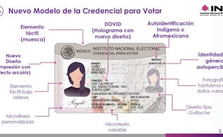 INE presenta nuevo modelo de Credencial para Votar; cuenta con 25 elementos de seguridad