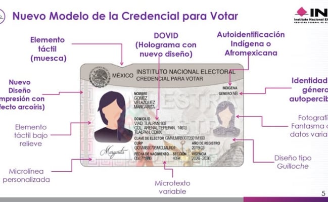 INE presenta nuevo modelo de Credencial para Votar; cuenta con 25 elementos de seguridad