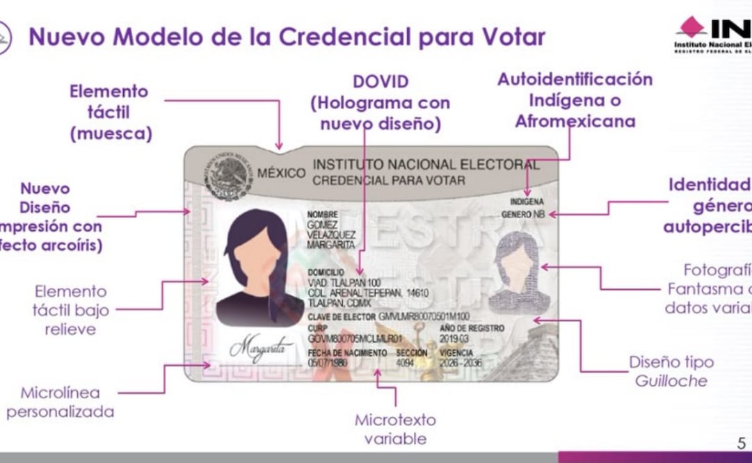 INE presenta nuevo modelo de Credencial para Votar (08/06/2026). Foto: Especial