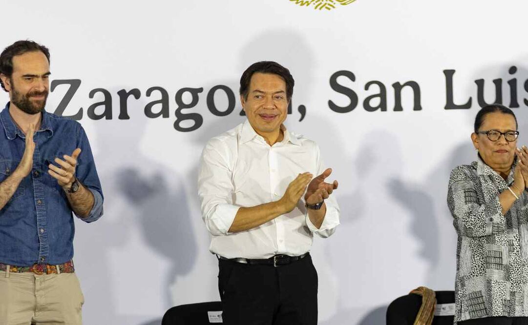 Mario Delgado en evento en San Luis Potosí. Foto: Hugo Salvador/EL UNIVERSAL