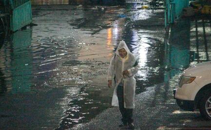 Lluvias en CDMX dejan encharcamientos, árboles caídos y un deslizamiento de tierra