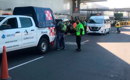Suma 3 horas, bloqueo a Terminal 1 del AICM por jubilados de Mexicana de Aviación
