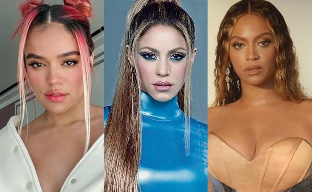 Shakira, Beyonce y Karol G. Fotos: Instagram