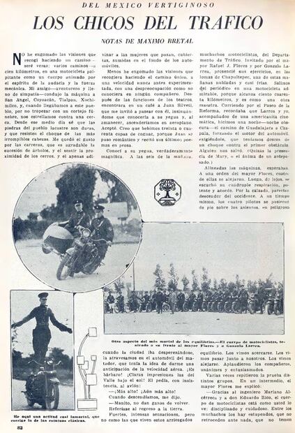 En su reportaje de 1925 para esta casa editorial, Máximo Bretal resaltó que los oficiales acróbatas hacían sus suertes "con actitud casi inmortal". Hemeroteca EL UNIVERSAL.