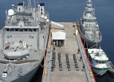 Decomisan una tonelada de cocaína frente a las costas de Chiapas