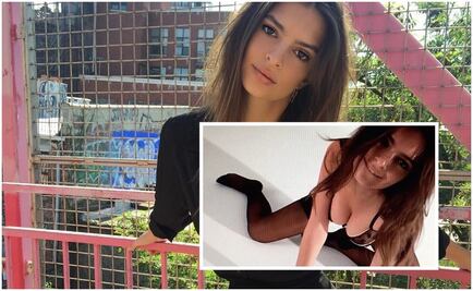 Emily Ratajkowski luce sus encantos en lencería