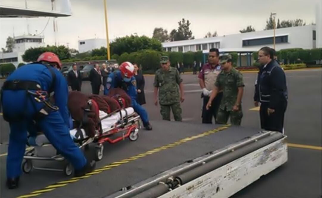 The wounded were taken to the National Institute or Rehabilitation on board five helicopters. (Photo: SPECIAL)