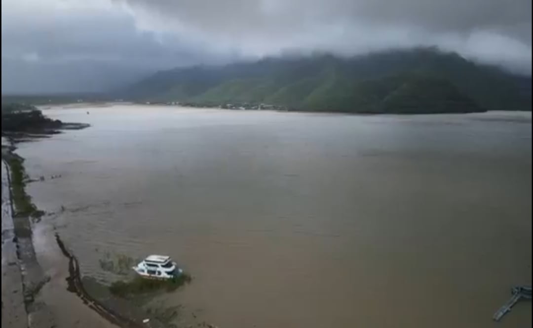 Samuel García emite alerta máxima por apertura de compuertas en la Presa de La Boca a población cercana al río San Juan. Foto: Captura de pantalla