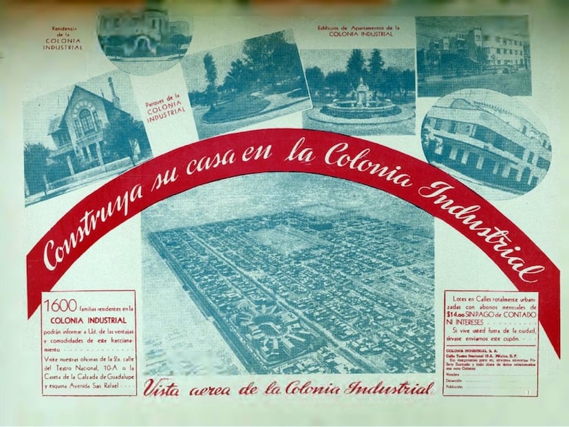 Fotos de la colonia Industrial en la edición del 4 junio de 1936 de "El Universal Ilustrado". Hemeroteca EL UNIVERSAL.