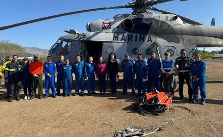 Marina realiza maniobras para combatir incendios forestales en San Luis Potosí y Nayarit; logran sofocar el incendio en un 95%