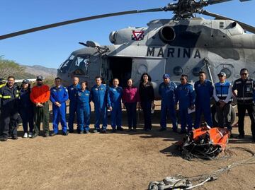 Marina realiza maniobras para combatir incendios forestales en San Luis Potosí y Nayarit; logran sofocar el incendio en un 95%