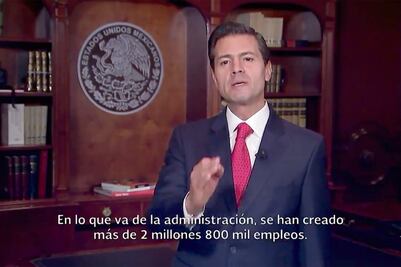 Peña Nieto presume récord en creación de empleo formal