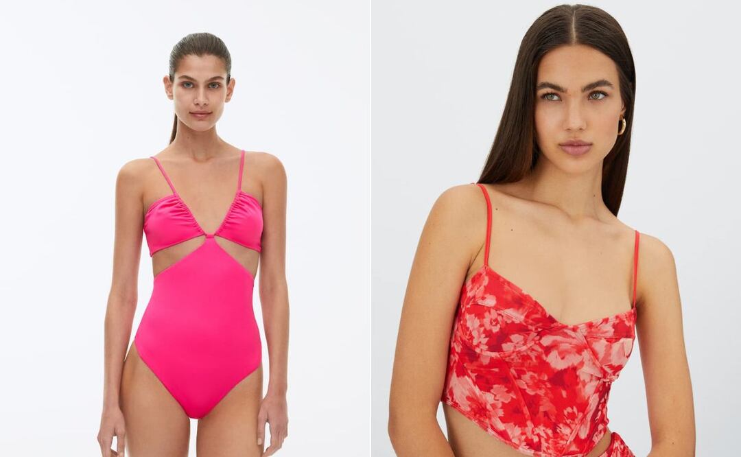 Los colores vibrantes y las prendas sensuales no pueden faltar en tu maleta de vacaciones a la playa / Foto: Oysho / Stradivarius