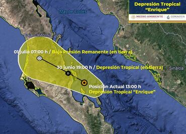 “Enrique” se disipa antes de tocar tierra en Baja California Sur
