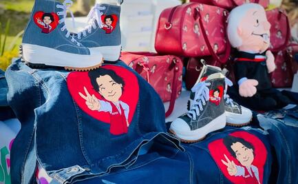 Con tenis, chamarras y bolsas lanzan "Delfimoda", mercancía con imagen de Delfina Gómez en Edomex