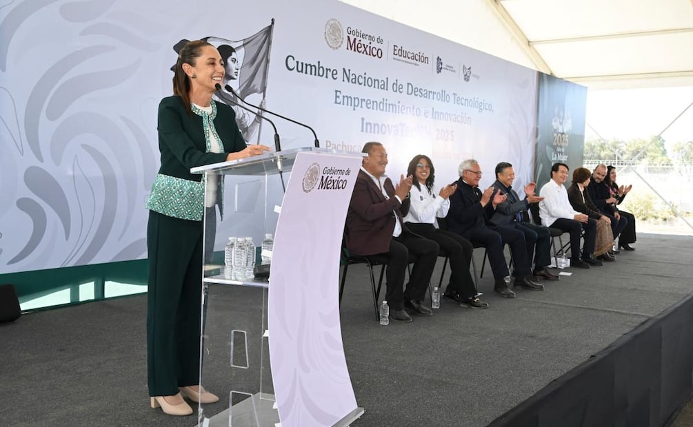 Claudia Sheinbaum anuncia creación de fondo con el Tecnológico Nacional de México (26/11/2025). Foto: Especial