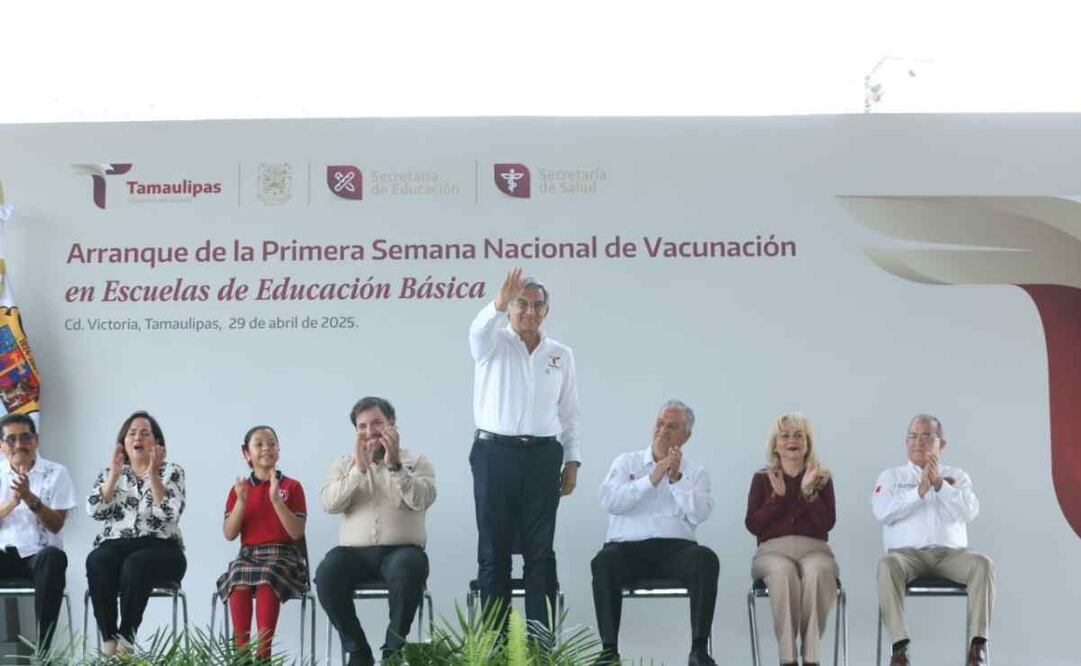 Américo Villarreal, gobernador de Tamaulipas, arranca semana de vacunación / Foto: Especial