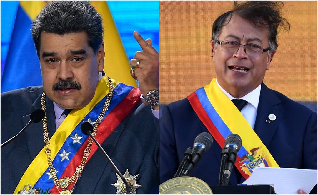 El presidente de Colombia Gustavo Petro instó al Gobierno de Maduro a dejar que "las elecciones terminen en paz, permitiendo un escrutinio transparente con conteo de votos. Fotos: AFP y AP