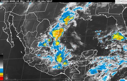 Prevén tormentas fuertes en centro, norte y sur del país