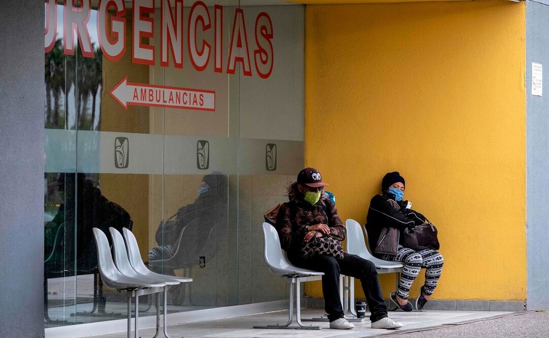 Hospital en Tijuana, fotografía de la AFP