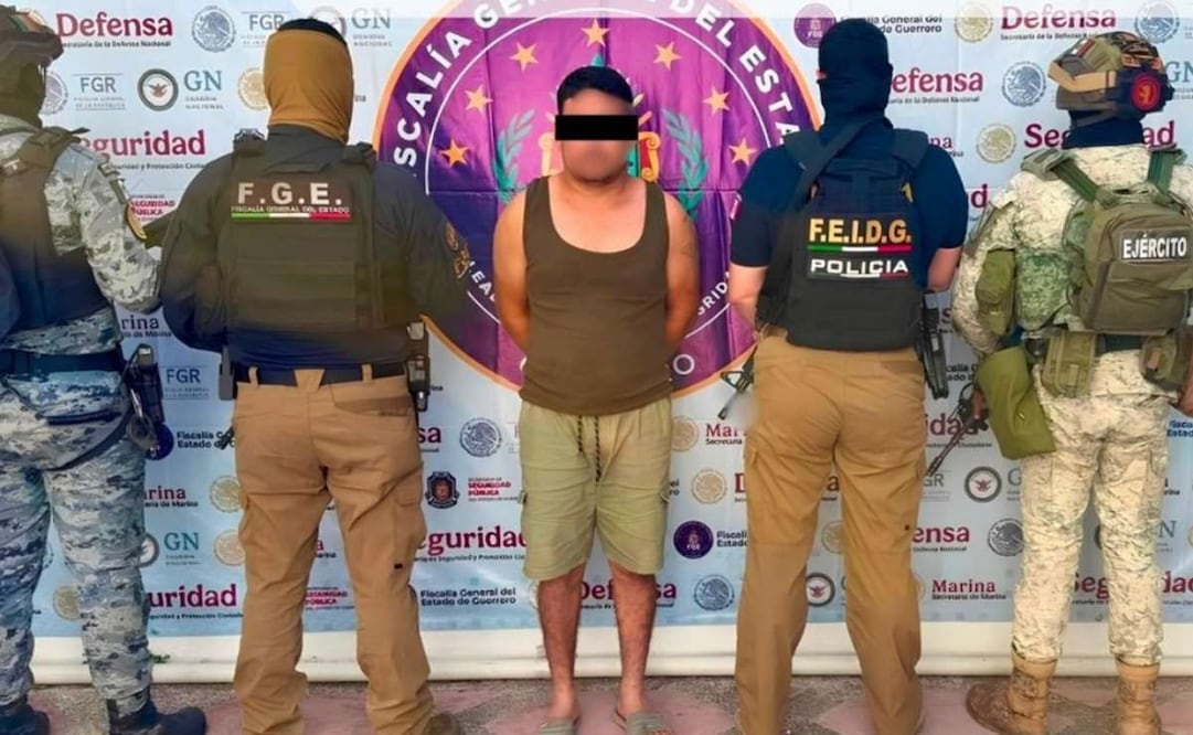 Autoridades federales y estatales de seguridad detuvieron a Mario "N", acusado de privación de la libertad. Foto: Secretaría de la Defensa Nacional (Defensa).