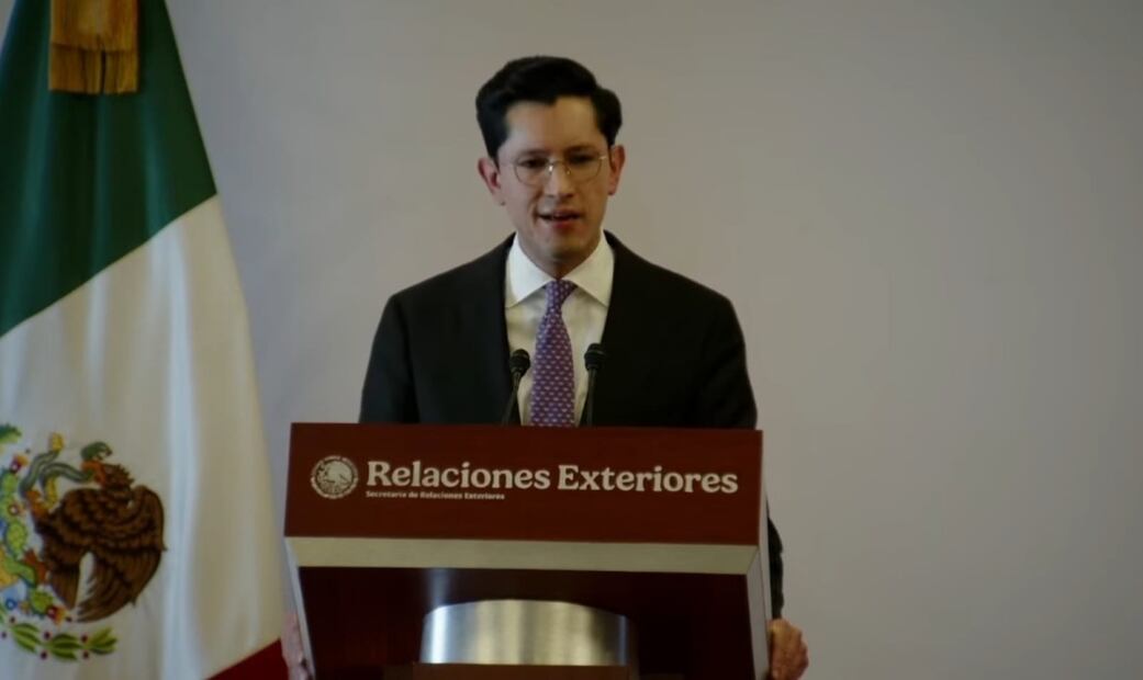 El secretario de relaciones exteriores, Roberto Velasco. Foto: Captura de pantalla X @SRE_mx