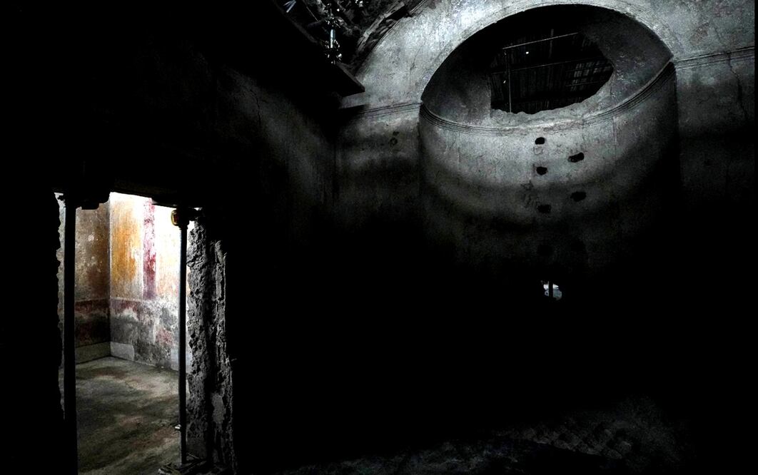 Arqueólogos descubrieron en Pompeya "uno de los mayores complejos termales privados". Foto: EFE