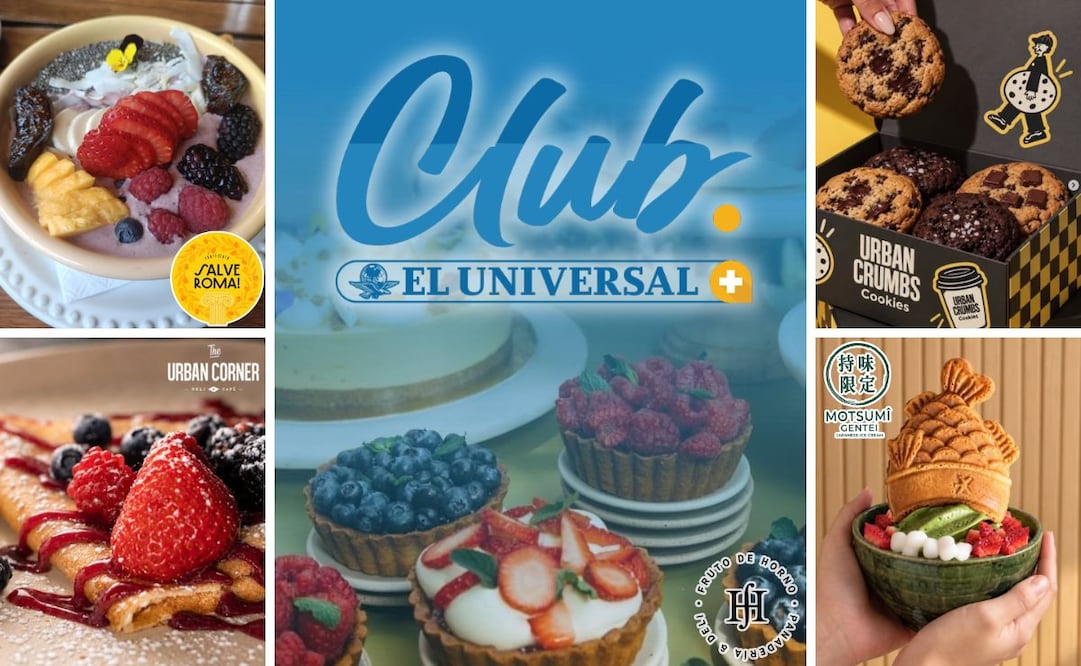Con Club EL UNIVERSAL obtén descuentos exclusivos en The Urban Crumbs, Motsumi, Fruto de Horno, The Urban Corner y Salve Roma. | Imagen: IG @salve_roma_mx, @theurbancorner.mx, @frutodehorno, @
urbancrumbs.mx, @motsumigentei