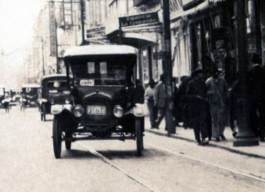 Cuando aparecieron los taxis en la Ciudad de México
