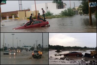 Lluvias anegan algunas zonas de La Paz, BCS