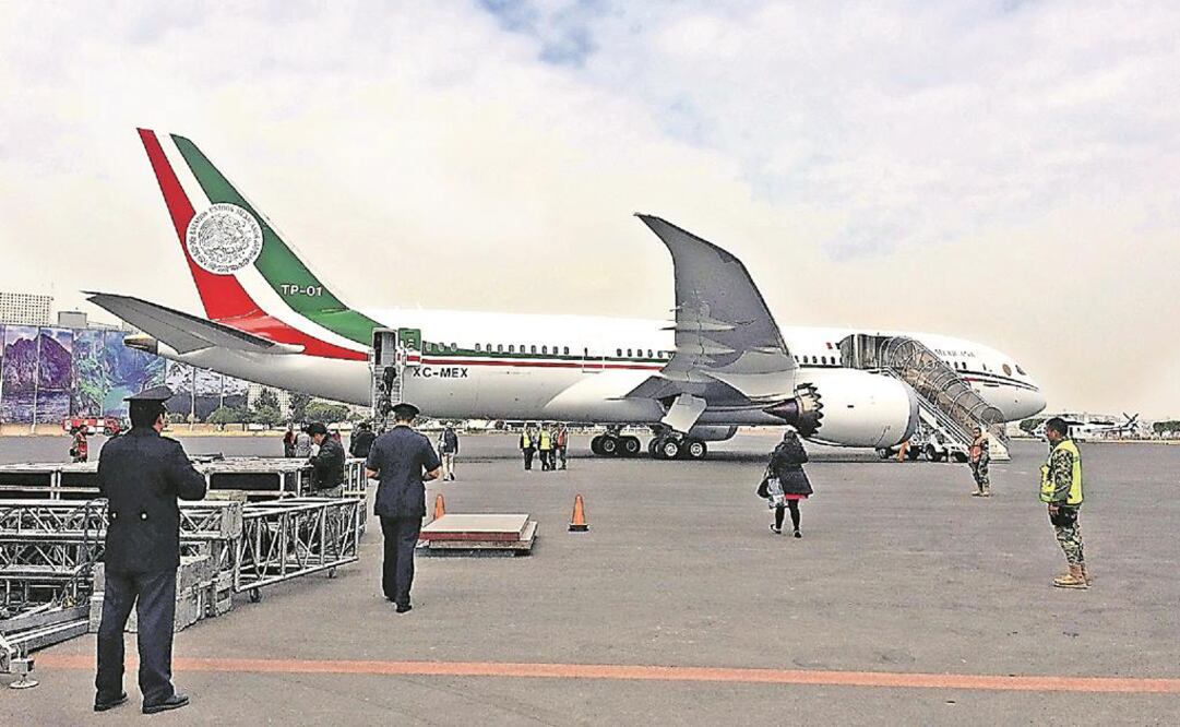 Avión presidencial, en la imagen. Foto: Archivo EL UNIVERSAL 