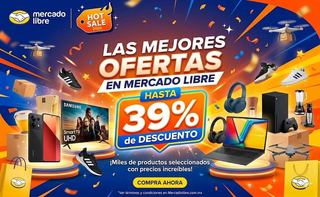 Conoce las mejores ofertas de Mercado Libre. Foto: IA