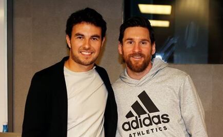 “Checo” Pérez visita al Barcelona 