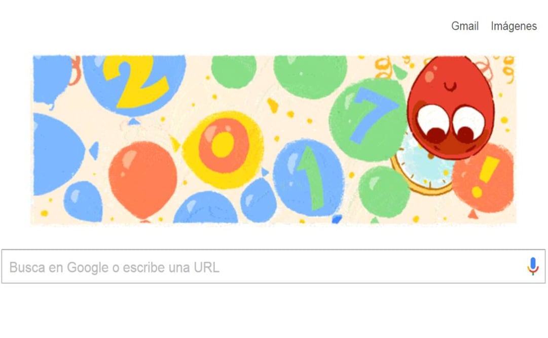 Google recibe el Año Nuevo con doodle interactivo