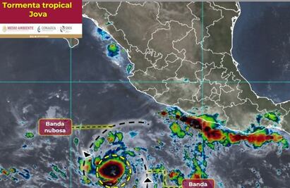 Se forma la tormenta tropical "Jova" en el Pacífico; se localiza al suroeste de las costas de Jalisco y Colima